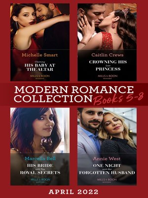 cover image of Modern Romance April 2022 Books 5-8